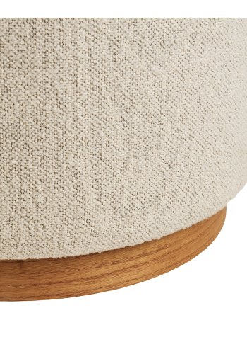 HOUSE NORDIC Daisy-puff, rund - sandf&auml;rgad boucl&eacute; polyester och furu (�50)