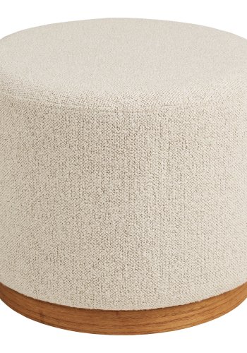 HOUSE NORDIC Daisy-puff, rund - sandf&auml;rgad boucl&eacute; polyester och furu (�50)