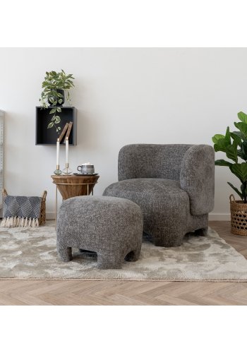 HOUSE NORDIC Nazare puff - Puff, beige, HN1280<br>53x41 cm