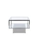 VENTURE DESIGN Maglehem Sofabord Maglehem Sofabord - Slv Krom / Klart glass