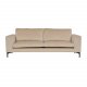 VENTURE DESIGN Bolero 3-seters sofa - beige velur og sort metall