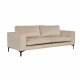 VENTURE DESIGN Bolero 3-seters sofa - beige velur og sort metall