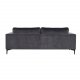 VENTURE DESIGN Bolero 3-seters sofa - mrkegr velur og sort metall