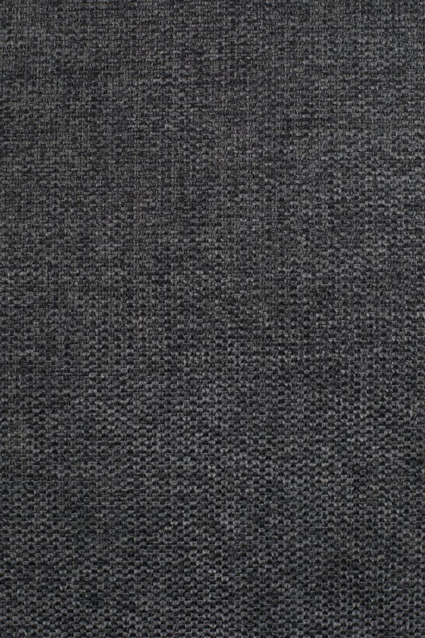 WHITE LABEL LIVING Lionel couter stol, med ryggsttte og fotsttte - mrkegrtt stoff og stl