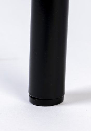 ZUIVER Spike barkrakk, med ryggsttte og fotsttte - naturlig rotting, gr polyester og svart stl (64,5 cm)