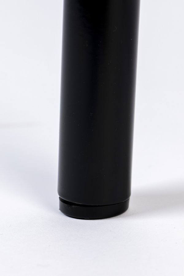 ZUIVER Spike barkrakk, med ryggsttte og fotsttte - naturlig rotting, gr polyester og svart stl (64,5 cm)