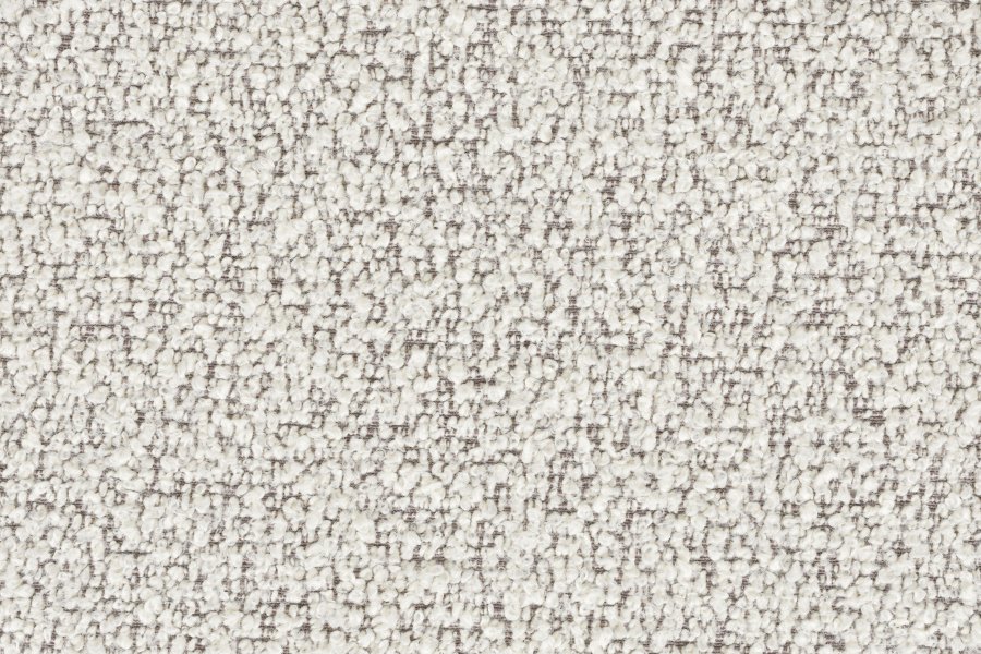 WHITE LABEL LIVING Joa barkrakk, med ryggsttte og fotsttte - beige polyester og svart jern