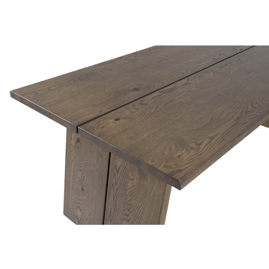 VENTURE DESIGN Skyve spisebord, m. 2 ekstra plater - rkt eikefiner og rkt eik (170x95)