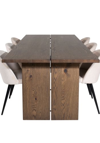 VENTURE DESIGN Tmmerbord, med uttrekk - rkt sponplater og eik (210x100)