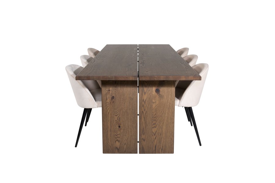 VENTURE DESIGN Tmmerbord, med uttrekk - rkt sponplater og eik (210x100)