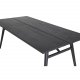 VENTURE DESIGN Elegant spisebord, med uttrekk - svart eikefiner og svart metall (190x95)