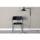 VENTURE DESIGN Arrow spisebordstol, m. armlener - flerfarget floral polyester og svart metall
