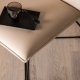 VENTURE DESIGN X-lounge stol - beige flyel og sort stl