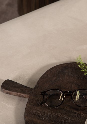 VENTURE DESIGN X-lounge daybed - beige sammet och svart stl