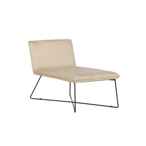 VENTURE DESIGN X-lounge daybed - beige fljl og sort stl