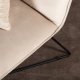 VENTURE DESIGN X-lounge daybed - beige sammet och svart stl
