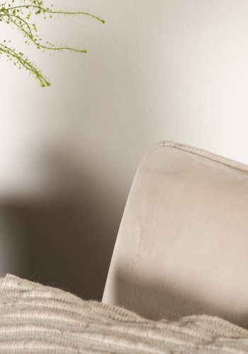 VENTURE DESIGN X-lounge daybed - beige sammet och svart stl