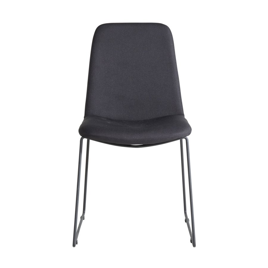 VENTURE DESIGN Muce spisestuestol - svart polyester og sort metall