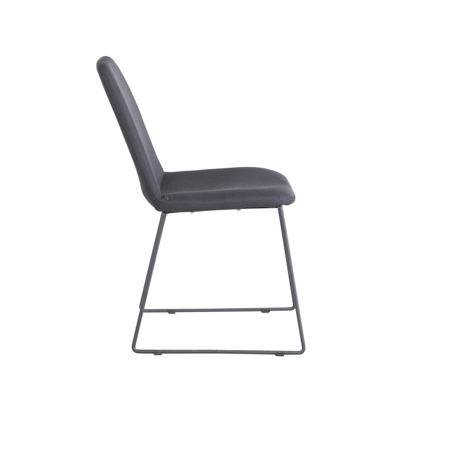 VENTURE DESIGN Muce spisestuestol - svart polyester og sort metall