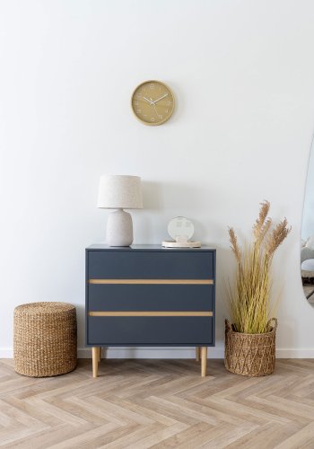 HOUSE NORDIC Rivera puff, rund - naturlig sjgress/bomull (40)