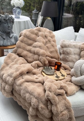 NORDV&Auml;RK Bubble 150x100 - Brunt sofateppe