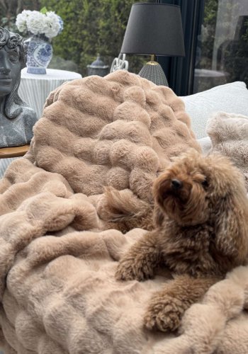 NORDV&Auml;RK Bubble 150x100 - Brunt sofateppe