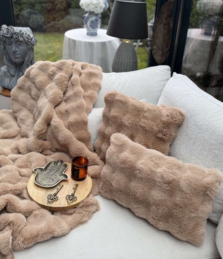 NORDV&Auml;RK Bubble 150x100 - Brunt sofateppe