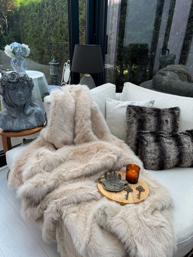 NORDV&Auml;RK Lolita 200x75 - Beige Sofasjal