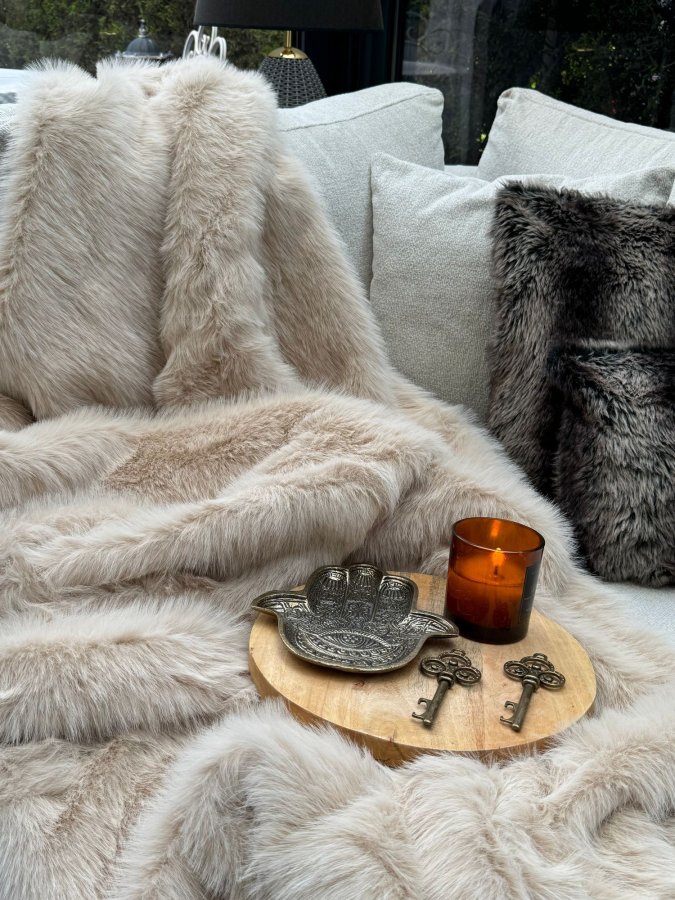 NORDV&Auml;RK Lolita 200x75 - Beige Sofasjal