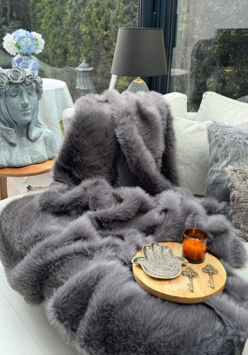 NORDV�RK Lolita 200x75 - Antrasittgr�tt sofasjal