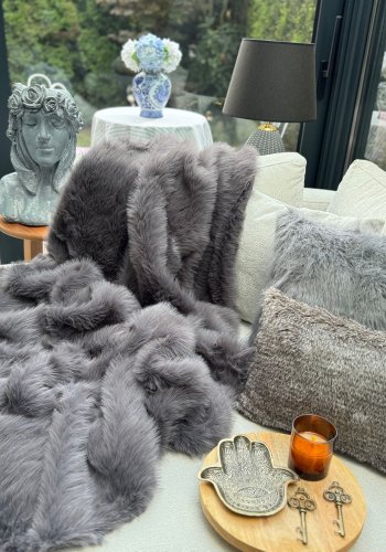 NORDV�RK Lolita 200x75 - Antrasittgr�tt sofasjal