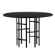 VENTURE DESIGN Copenhagen spisebord, rundt - svart finer (115)