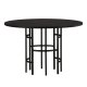 VENTURE DESIGN Copenhagen spisebord, rundt - svart finer (115)