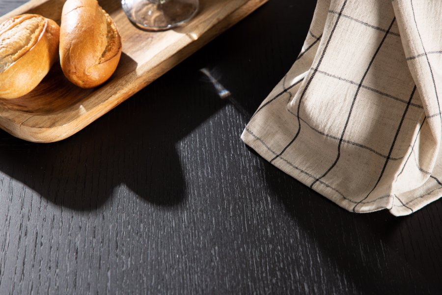 VENTURE DESIGN Copenhagen spisebord, rundt - svart finer (115)