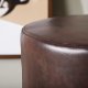 VENTURE DESIGN Eastport puff, rund - mrkebrun PU (41)
