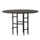 VENTURE DESIGN Copenhagen Esstisch, rund – Mokkafurnier (115)