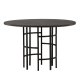 VENTURE DESIGN Copenhagen Esstisch, rund – Mokkafurnier (115)