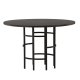 VENTURE DESIGN Copenhagen Esstisch, rund – Mokkafurnier (115)