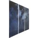 KARE DESIGN Triptychon Clouds Plakat - Hvid Glas og komposittr, (160x24cm)
