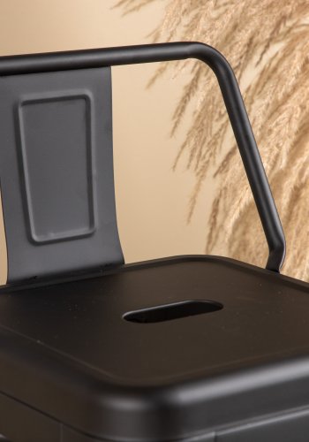 VENTURE DESIGN Tempe barkrakk, med ryggsttte og fotsttte - matt sort stl