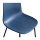 VENTURE DESIGN Arctic Esszimmerstuhl – blauer Kunststoff und schwarzes Metall