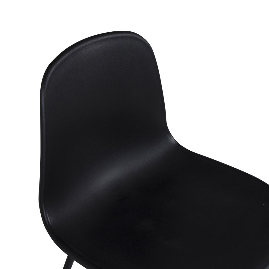 VENTURE DESIGN Arctic spisestuestol - svart plast og sort metall