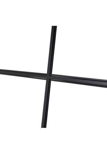 VENTURE DESIGN Leif Rumsavdelare - Glas och Svart Metall (150 x 210 cm)