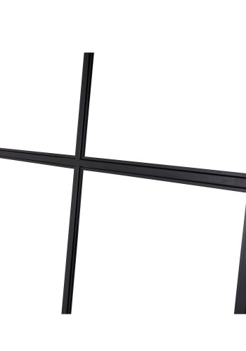 VENTURE DESIGN Leif romdeler - glass og sort metall (120x210)