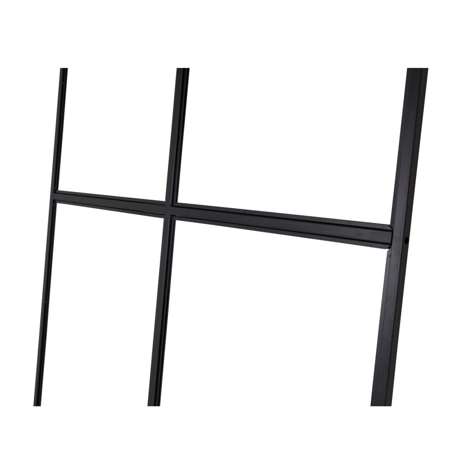 VENTURE DESIGN Leif romdeler - glass og sort metall (120x210)