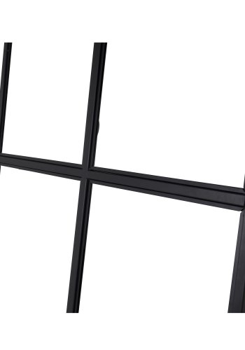 VENTURE DESIGN Leif romdeler - glass og sort metall (90x210)