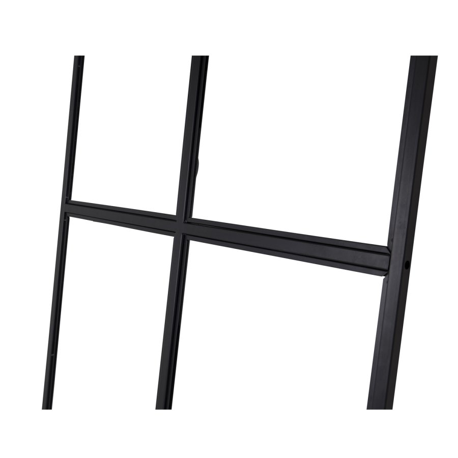 VENTURE DESIGN Leif romdeler - glass og sort metall (90x210)