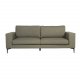 VENTURE DESIGN Bolero 3-Sitzer-Sofa - grünes Polyester und schwarzes Metall