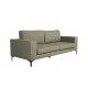 VENTURE DESIGN Bolero 3-Sitzer-Sofa - grünes Polyester und schwarzes Metall