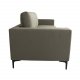 VENTURE DESIGN Bolero 3-Sitzer-Sofa - grünes Polyester und schwarzes Metall